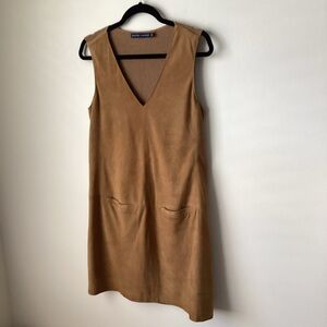 Ralph Lauren Suede and Cashmere Dress